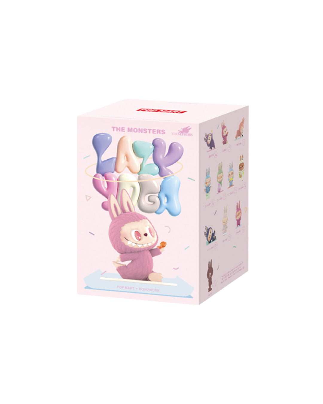 Caja individual sorpresa de la serie The Monsters Lazy Yoga de Pop Mart – incluye una figura aleatoria de colección, disponible en FigurasChile