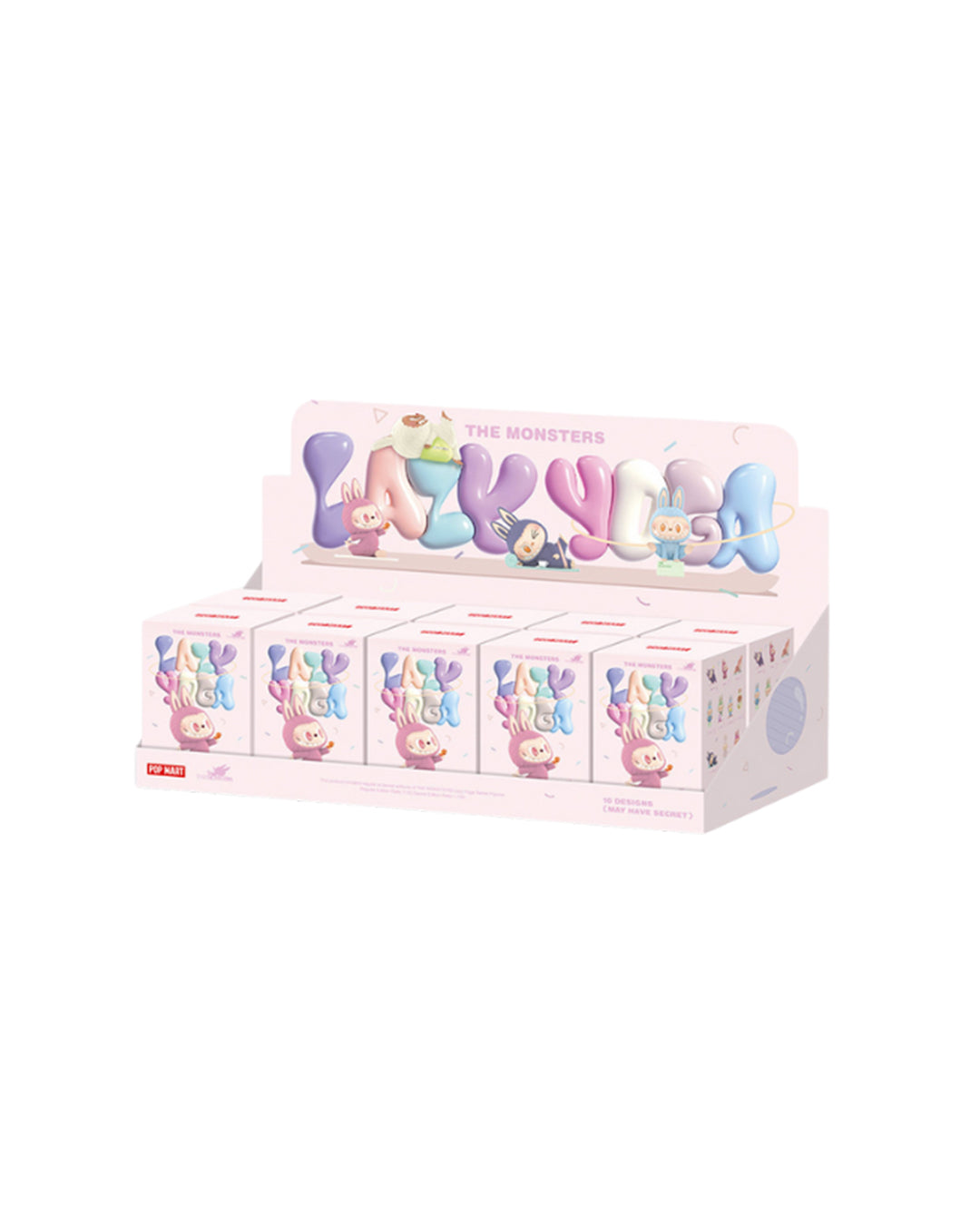 Set completo de figuras The Monsters Lazy Yoga de Pop Mart – colección completa en cajas sorpresa, incluye figura secreta, disponible en FigurasChile